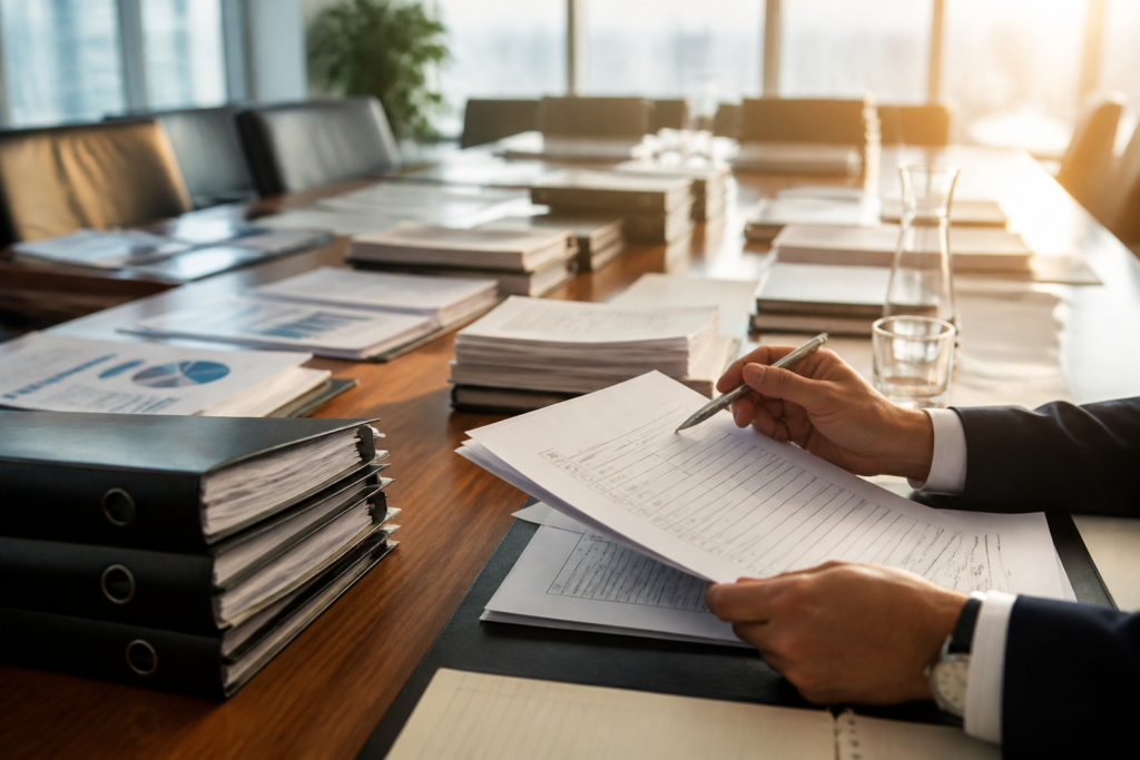 Préparation du dossier de due diligence cession PME par un conseil professionnel