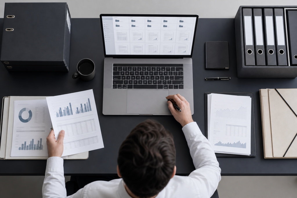 Préparation du dossier de due diligence cession PME avec documents financiers et juridiques organisés